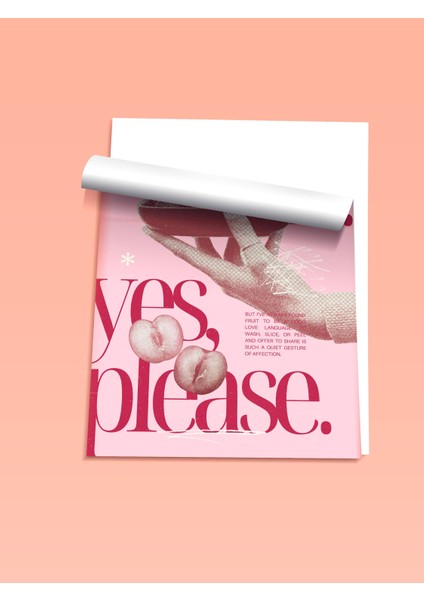 Çerçevesiz Poster, Fruit Yes Please Yazısı, Kiraz Detayı ile Poster No: 107633 fiyatları