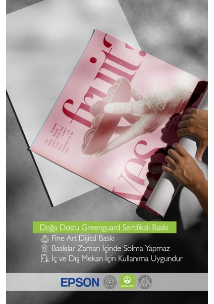 Çerçevesiz Poster, Fruit Yes Please Yazısı, Kiraz Detayı ile Poster No: 107633 indirimleri