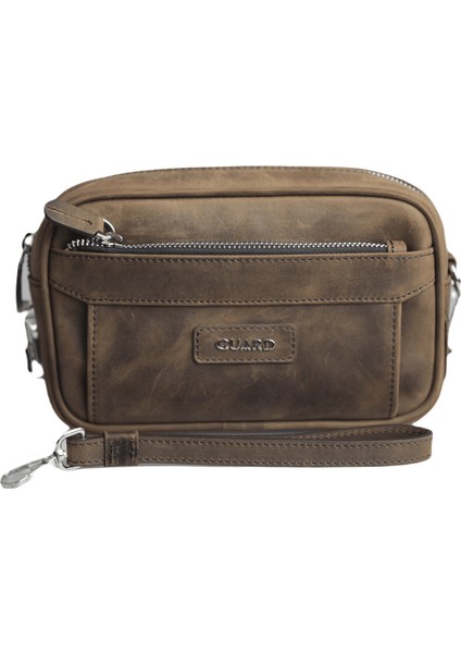 Kahve Crazy Hakiki Deri Şifreli El Çantası Erkek / Kadın P1692 fırsatları