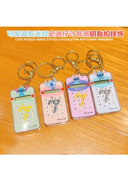 Pembe Eğlenceli Çocuk Öğrenci Hesap Makinesi Anahtarlık Oyunlu Çanta Aksesuarı modelleri
