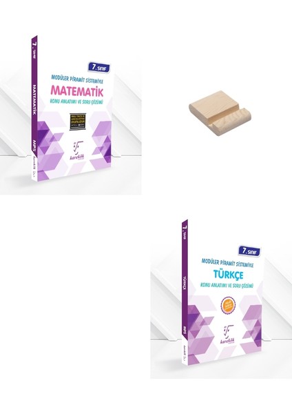 Karekök Yayınları 7. Sınıf Mps Matematik ve Türkçe Konu Anlatımı + Telefon Tutucu