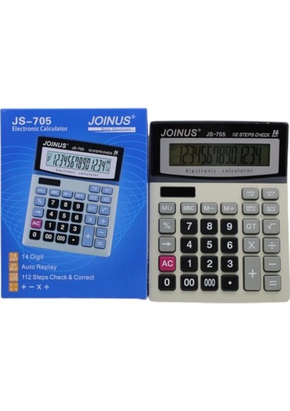 2 Güçlü Masaüstü Hesap Makinesi, 14 Hane, Pratik ve Güvenilir Kullanım