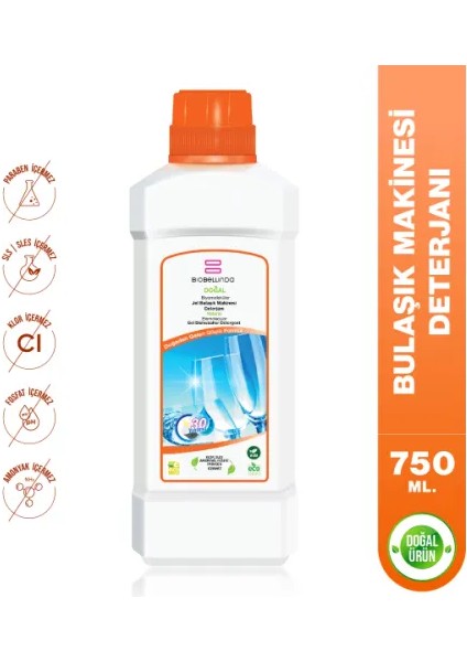 Biyomoleküler Jel Bulaşık Makinesi Deterjanı 750 ml