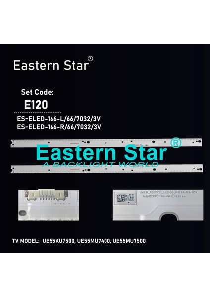 Es-Eled-166, Samsung, Ue55ku7500, Ue55mu7400, Ue55mu7500, S_Ku6.4/6.5k_55_Sfl70, V6er_550smb_Led66_R2, V6er_550sma_Led66_R2, Tv Led Bar