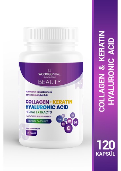 Beauty Multivitamin ve Multimineral (Skın Haır Naıls) 120 Kapsül