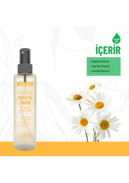 %100 Doğal Papatya Suyu Aydınaltma Etkili Arındırıcı Rahatlatıcı Saç ve Cilt toniği fırsatları