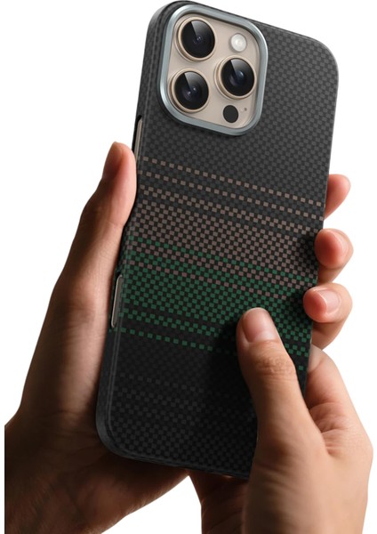 iPhone 16 Pro Max Kevlar Manyetik Şarj Uyumlu Kılıf