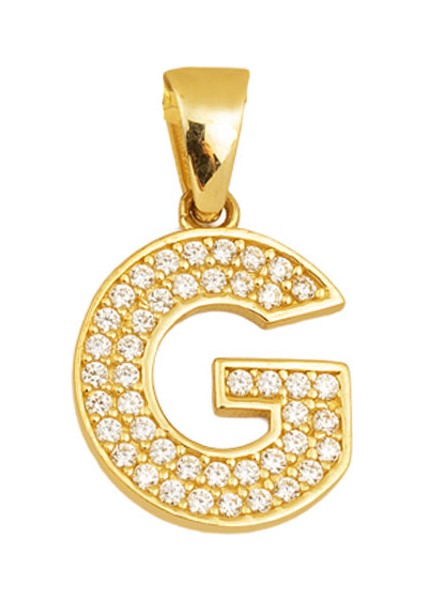 G Harfi 14 Ayar Altın Kolye Ucu