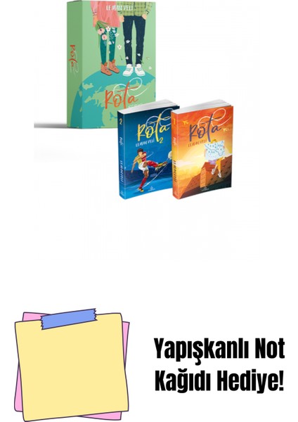 Set- Rota (2 Kitap), Ciltsiz + Yapışkanlı Not Kağıdı