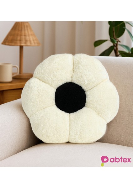 Ayıcı Oyuncak Dekoratif Papatya Şeklinde Peluş Yastık 40 cm – Yumuşak ve Konforlu Tasarım