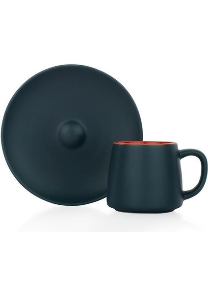 Porselen Çift Renk Kahve Takımı ve Bambu Servis Tepsisi fırsatları