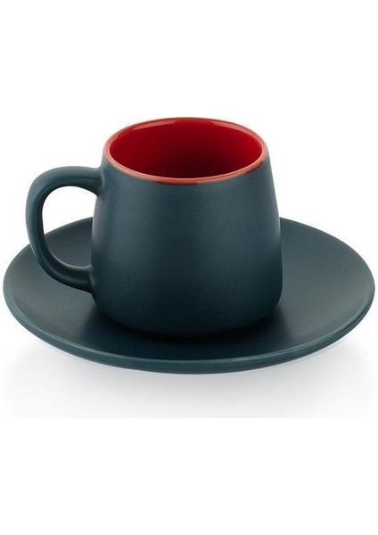 Porselen Çift Renk Kahve Takımı ve Bambu Servis Tepsisi indirimleri