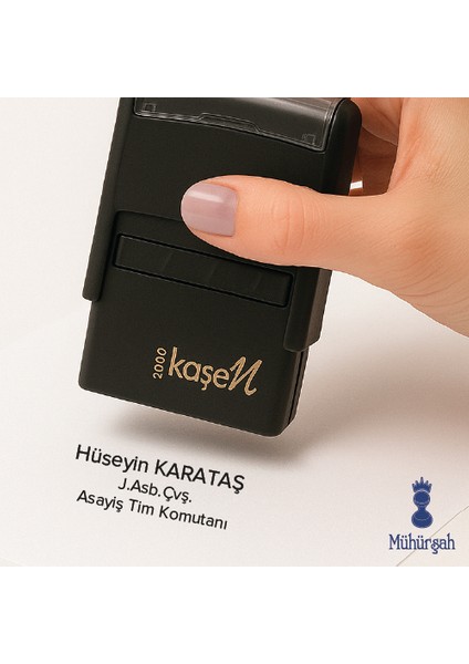 2000 Asker Kaşesi ( Siyah- Mavi- Kırmızı Mürekkep )