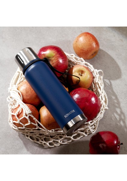 Çelik Termos 750 ml Lacivert Renk ve Katlanır Plastik Sehpa fiyatları