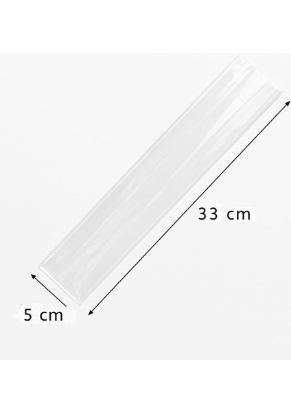 Torbası 100 Adet Ekonomik Dondurma Poşeti 5X33 Cm Buz Torbası Poşeti