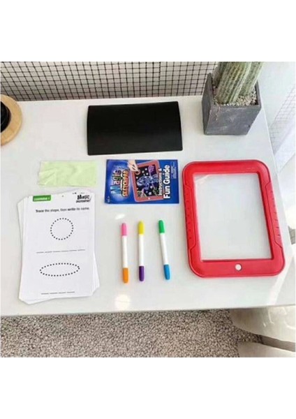 Magic Pad Çocuk Eğitici Sihirli Işıklı Kalemli Öğretici Pili Pad fırsatları