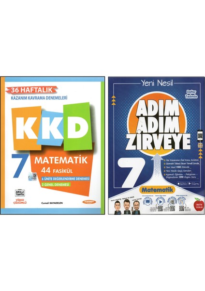 Kurmay 7. Sınıf Kkd+Newton Adım Adım Z. Matematik (2 Kitap)
