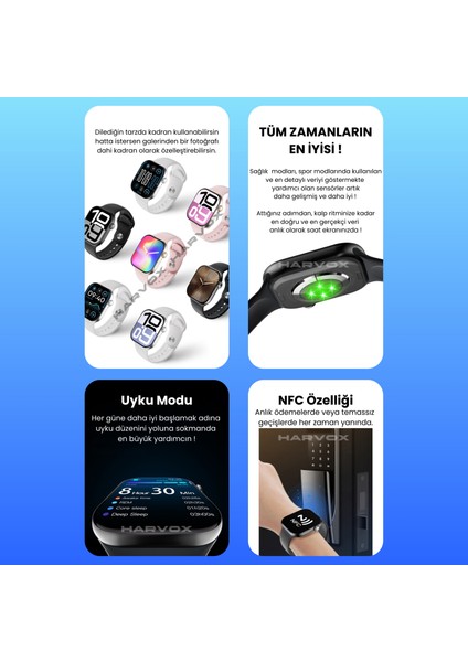 Watch 10 Pro+ Akıllı Saat Apple iPhone ve Android Tüm Telefonlara Uyumlu fırsatları
