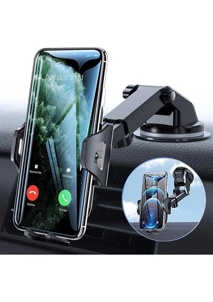 360 Derece Döner Başlıklı Vakumlu Telefon Tutucu – Araç Içi Güçlü Sabitleme fiyatları