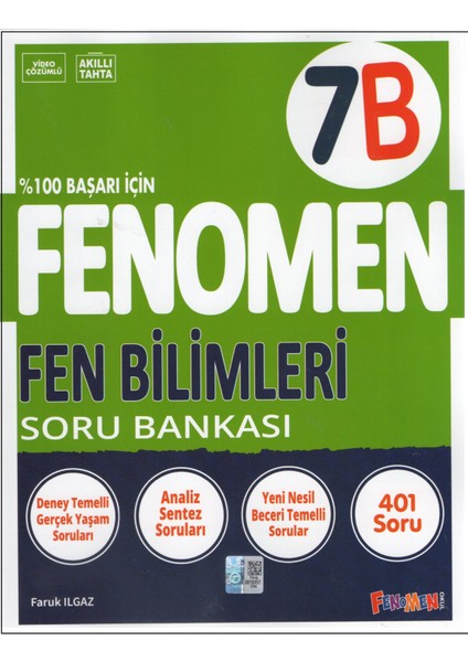 Fenomen 7. Sınıf 7b Fen Bilimleri Soru Bankası
