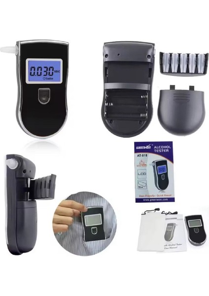Alkolmetre Promil Ölçer AT-818 Ölçüm Aleti Greenwon fırsatları