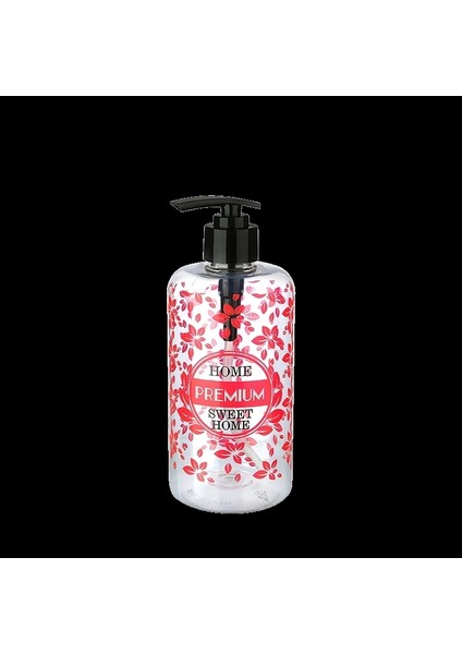 Şeffaf Sıvı Sabunluk Yuvarlak Plastik Pompalı 500 ml