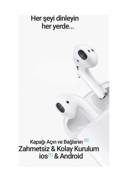 Pro5 Bluetooth Kulaklık Ios & Android Popup Bağlantılı Hey Siri ve Dokunmatik indirimleri
