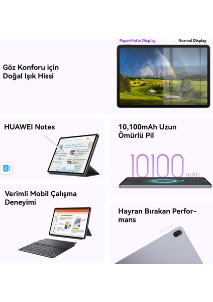 Yeni (2025) MatePad 11.5" PaperMatte 8GB 256GB Tablet + Klavye fırsatları