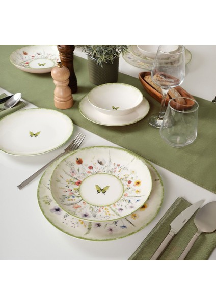 Flora Green 16 Parça 4 Kişilik Yemek Takımı 4883 fiyatları