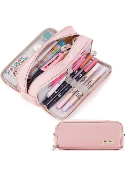 Dmxtop Okul Genç Kız Erkek Için Büyük Kapasiteli Kalem Kutusu 3 Bölmeli Kese Kalem Çantası (Yurt Dışından) fiyatları