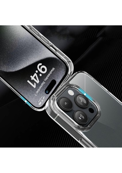 Iphone 15 Pro Max Uyumlu Kristal Parlaklık Şeffaf Kutulu Kılıf fiyatları