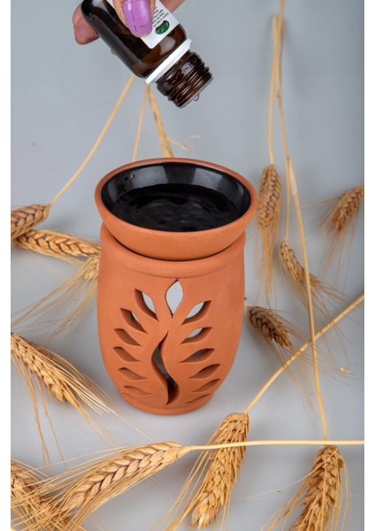 Yaprak Model El Yapımı Çömlek Buhurdanlık Tütsülük fırsatları