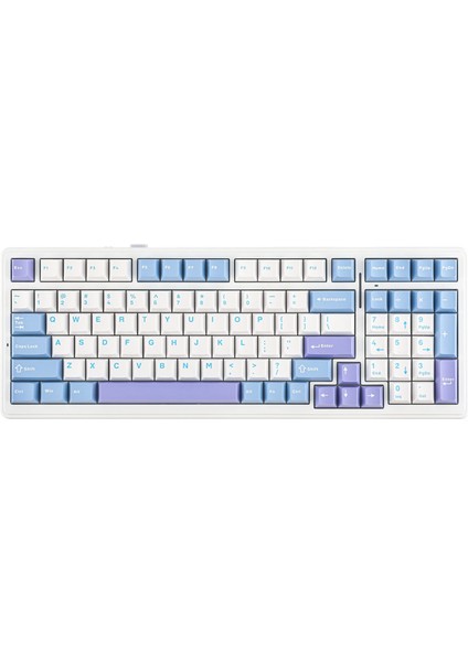 F99 3 Modlu Rgb Hot Swap Mekanik Reaper Switch Kablosuz Makrolu Klavye Mavi