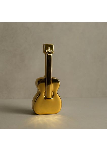 Gold Gitar Seramik Obje