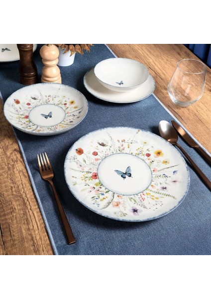Flora Blue 16 Parça 4 Kişilik Yemek Takımı 48833 fiyatları