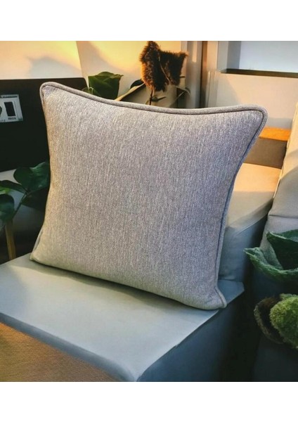 Keten Dokuma Biyeli Kırlent Kılıfı fiyatları