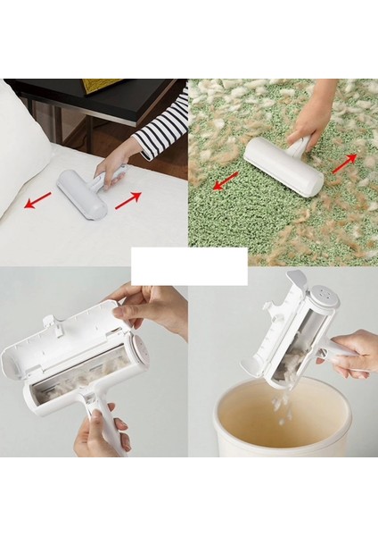 Hazneli Tüy Toplama Rulosu Evcil Hayvan - Elbise Kıl Tüy Toplayıcı - Tarak Hediyeli fırsatları