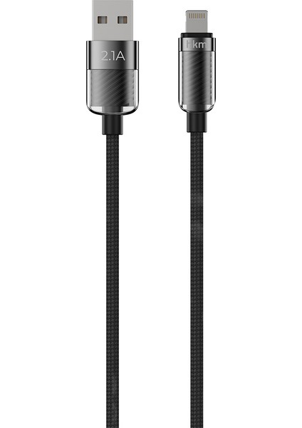 KNIT GLAM 2.1A Hızlı Şarj Destekli, Usb-A To Lightning Şarj ve Data Aktarım Kablosu, 1 Metre fiyatları