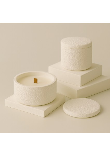 Dekoratif Özel Tasarım Beton Mum – Masaüstü Süs ve Hediye fiyatları