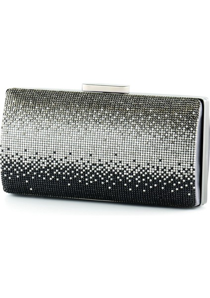 Antrasit Saten Degrade Kristal Taşlı Metal Saplı Abiye El Çantası fırsatları
