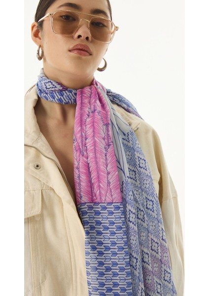 Sahra Desenli Pembe Pamuklu Şal fiyatları