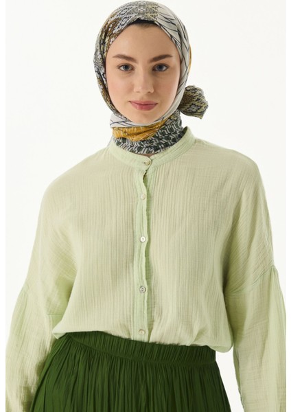 Sahra Desenli Haki Pamuklu Şal fırsatları
