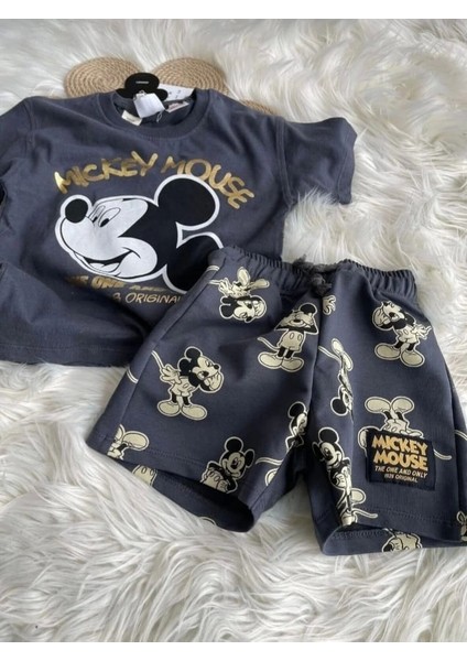 Yeni Sezon Erkek Çocuk Mickey Mouse Şortlu Takım indirimleri
