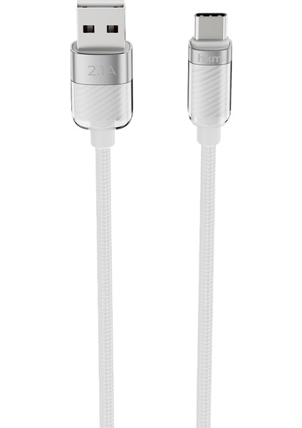 KNIT GLAM 2.1A Hızlı Şarj Destekli, Usb-A To Type-C Şarj ve Data Aktarım Kablosu, 1 Metre modelleri