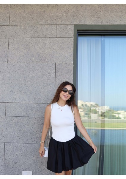 Üstü Penye Altı Poplin Balon Elbise indirimleri