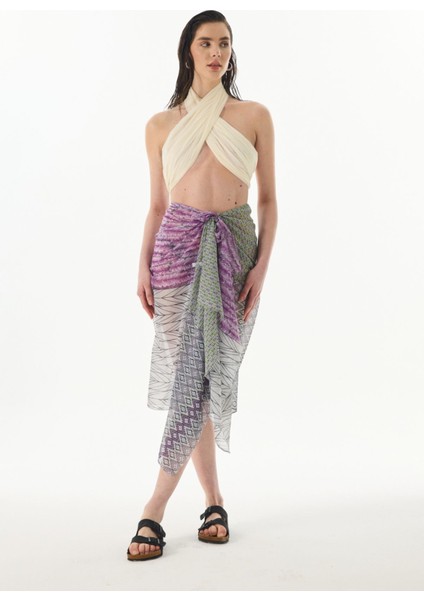 Sahra Desenli Yeşil Pamuklu Şal fiyatları