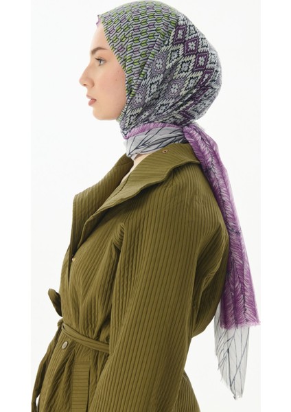 Sahra Desenli Yeşil Pamuklu Şal indirimleri