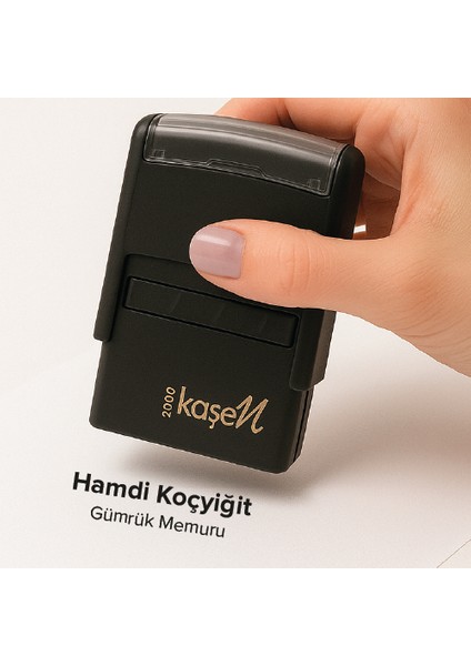 2000 Lojistik&gümrük Kaşesi - ( Siyah- Mavi- Kırmızı Mürekkep )