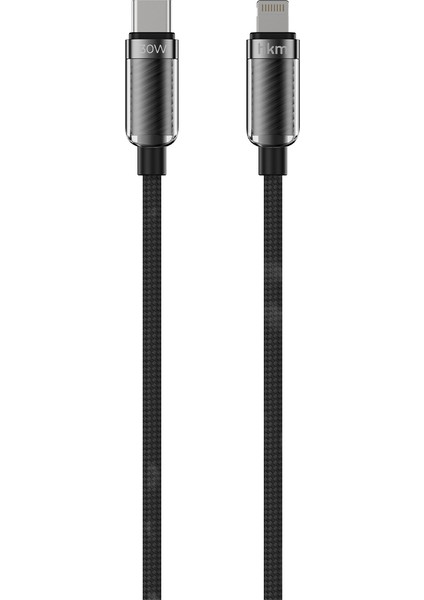 KNIT GLAM 30W Hızlı Şarj Destekli, Type-C To Lightning Şarj ve Data Aktarım Kablosu, 1 Metre fiyatları