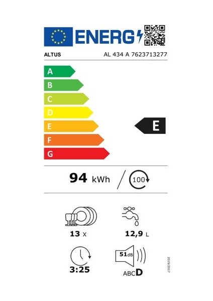 AL 434 P 4 Programlı Bulaşık Makinesi modelleri
